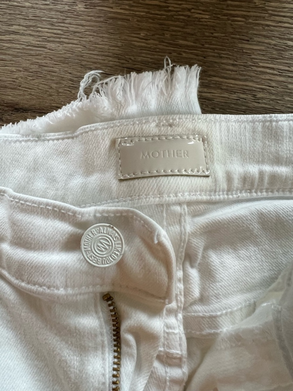 MOTHER White Hustler Ankle Fray Pants - Picture 4 of 8